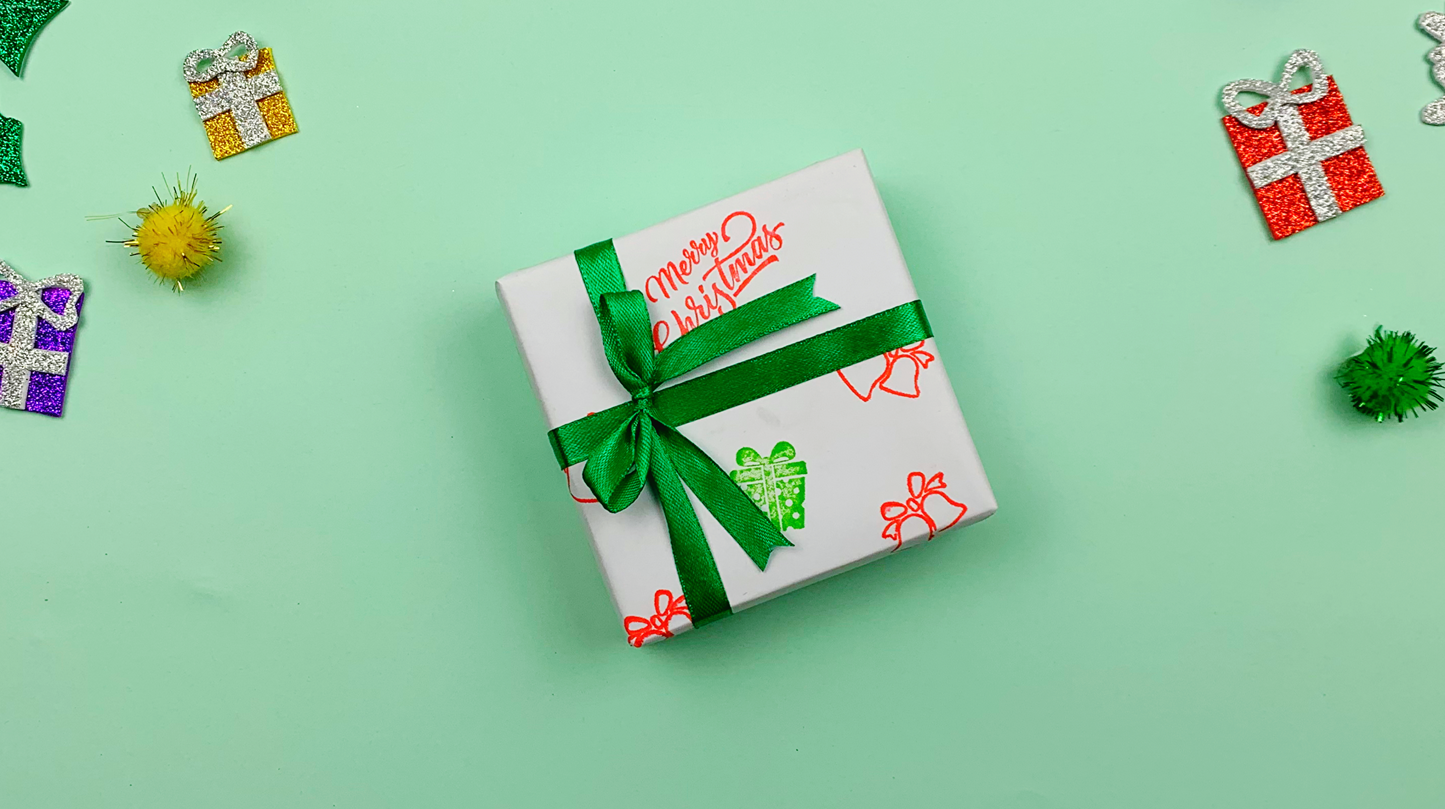 MERRY CHRISTMAS - Wooden Stamps & DIY Card Making Kit