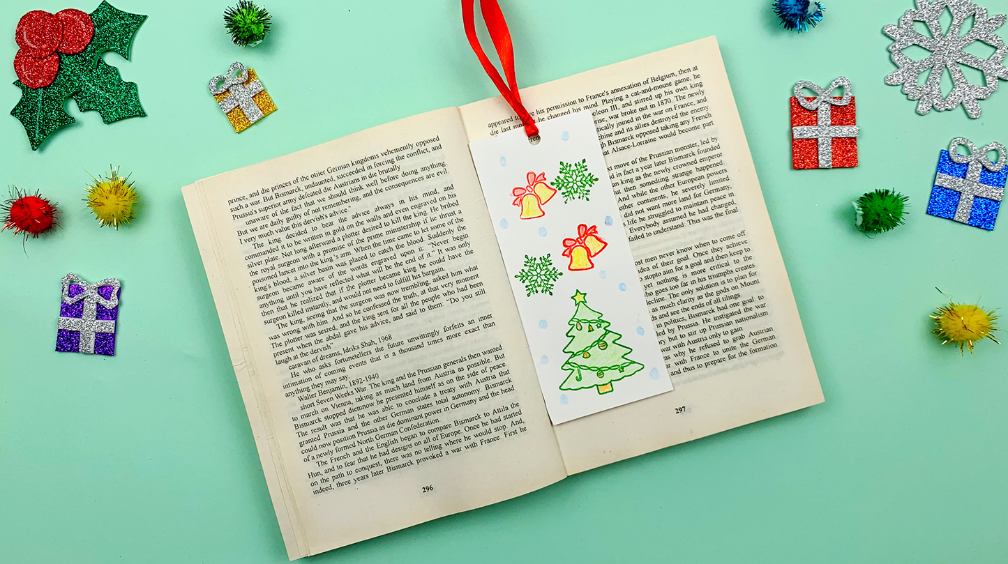 HOLLY JOLLY CHRISTMAS-WOODEN STAMP SET