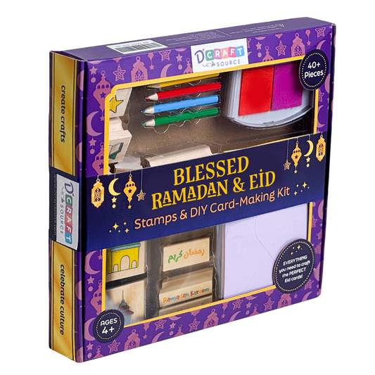 BLESSED RAMADAN & EID - Wooden stamps & DIY Card Making Kit